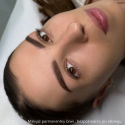 1makijaz permanentny brwi bezposrednio po zabiegu