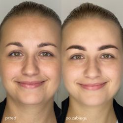 makiajz permanentny przed i po